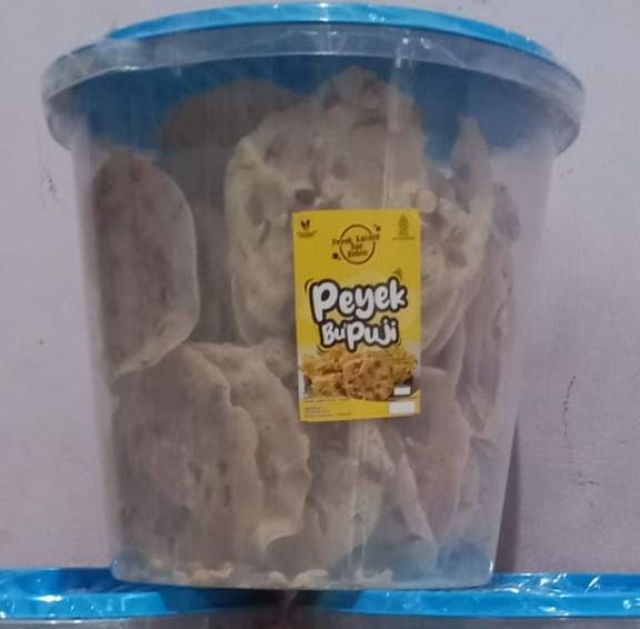 peyek kacang kemasan toples 